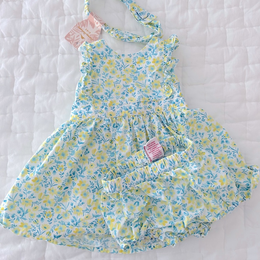 Tommy Bahama baby girl summer dress with bloomers
